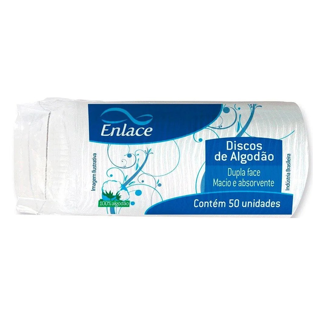 Algodão Enlace Disco 24 Embalagens com 50 unidades