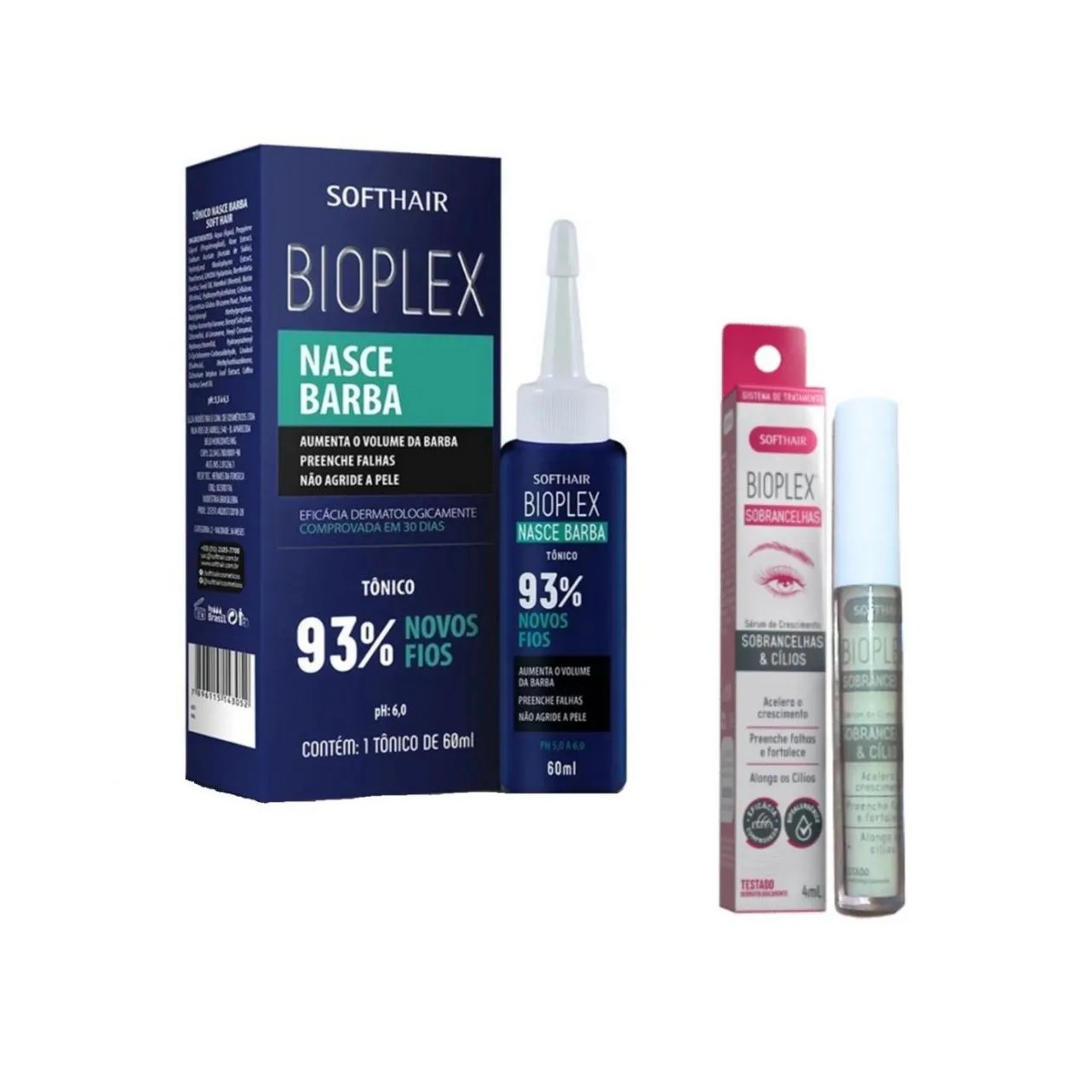 Aumentar a Barba Produto para Crescer + Serum de Sobrancelha