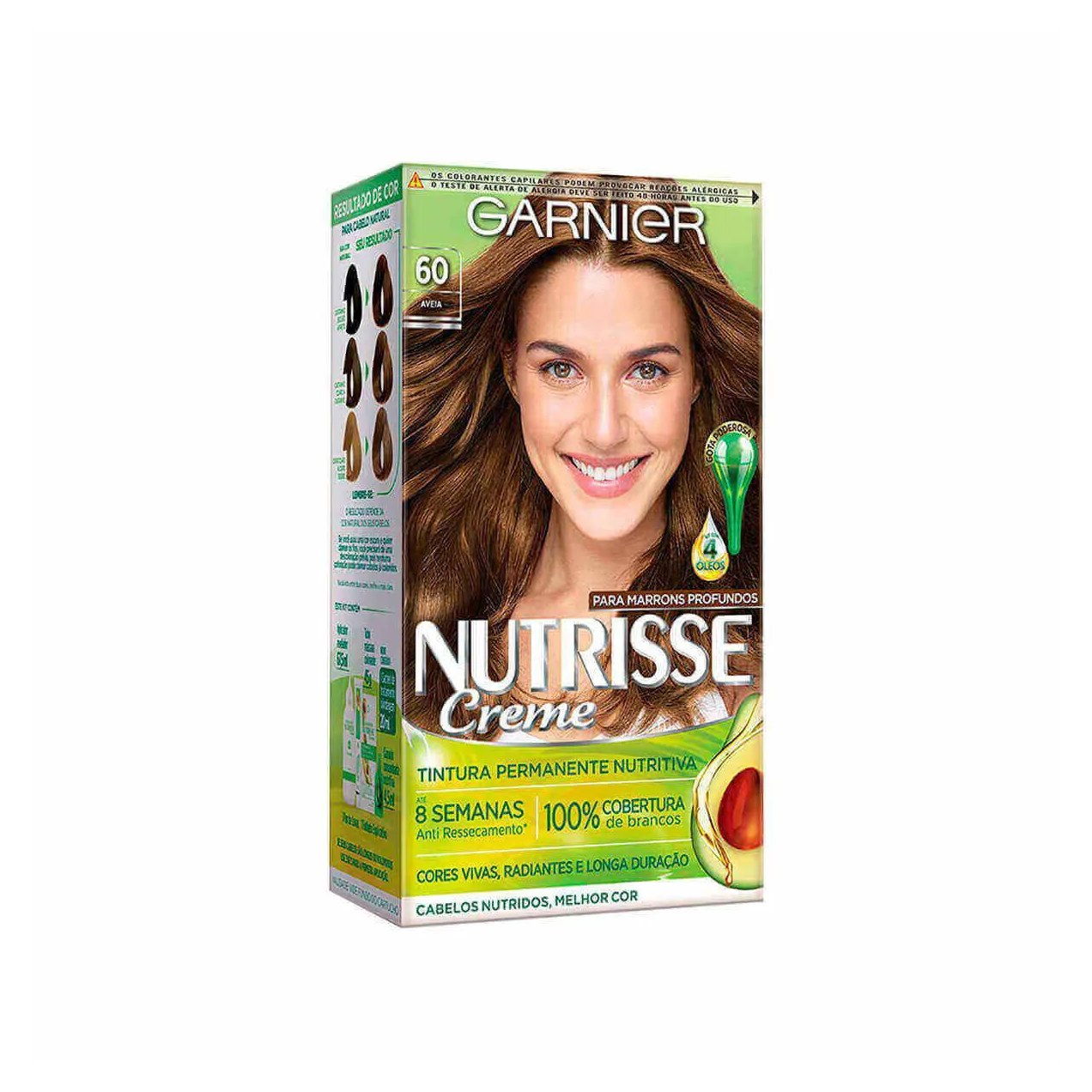 Tinta de Cabelo Permanente Nutrisse Creme - 60 Aveia