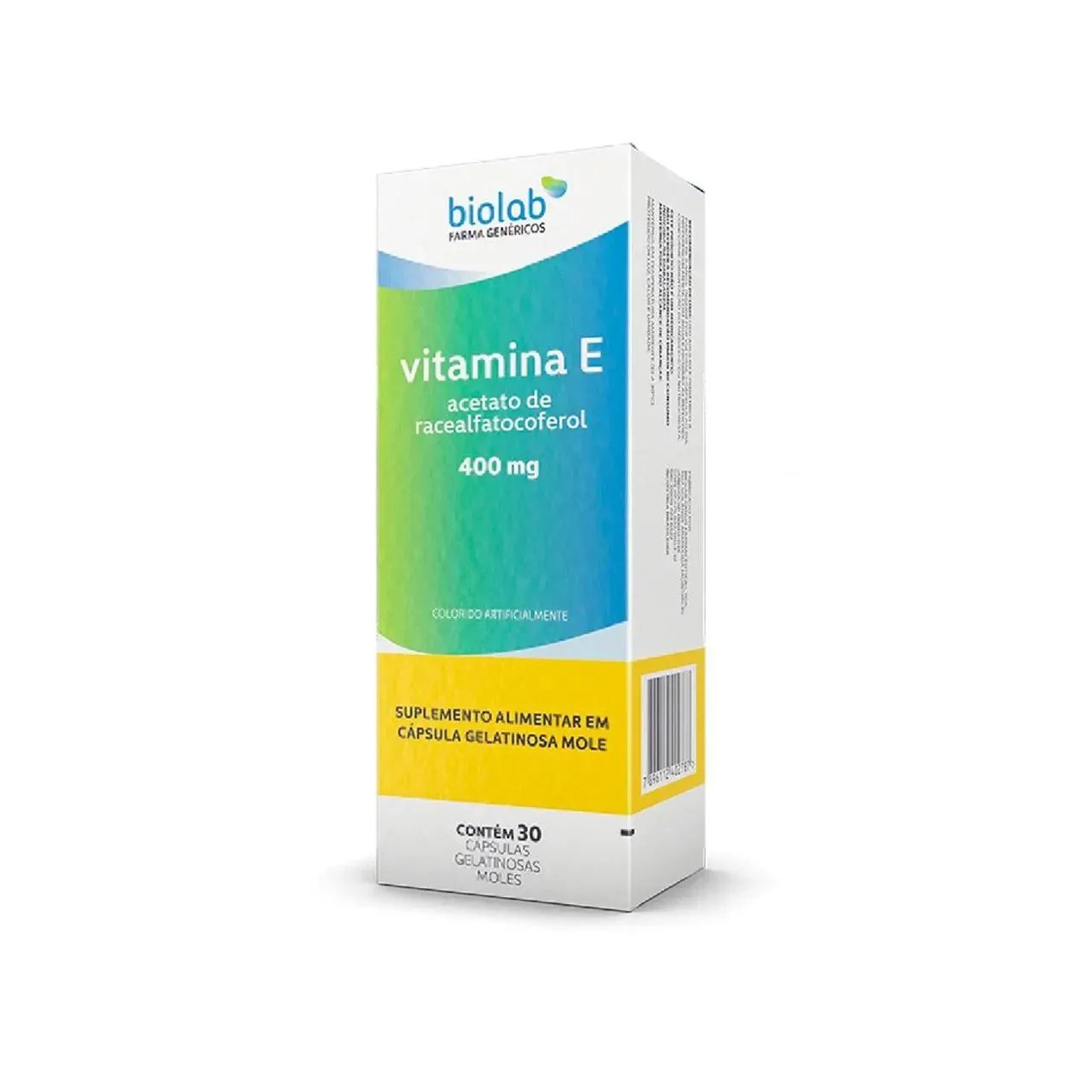Vitamina E 400mg Biolab Antioxidante Imunidade Força 30cps