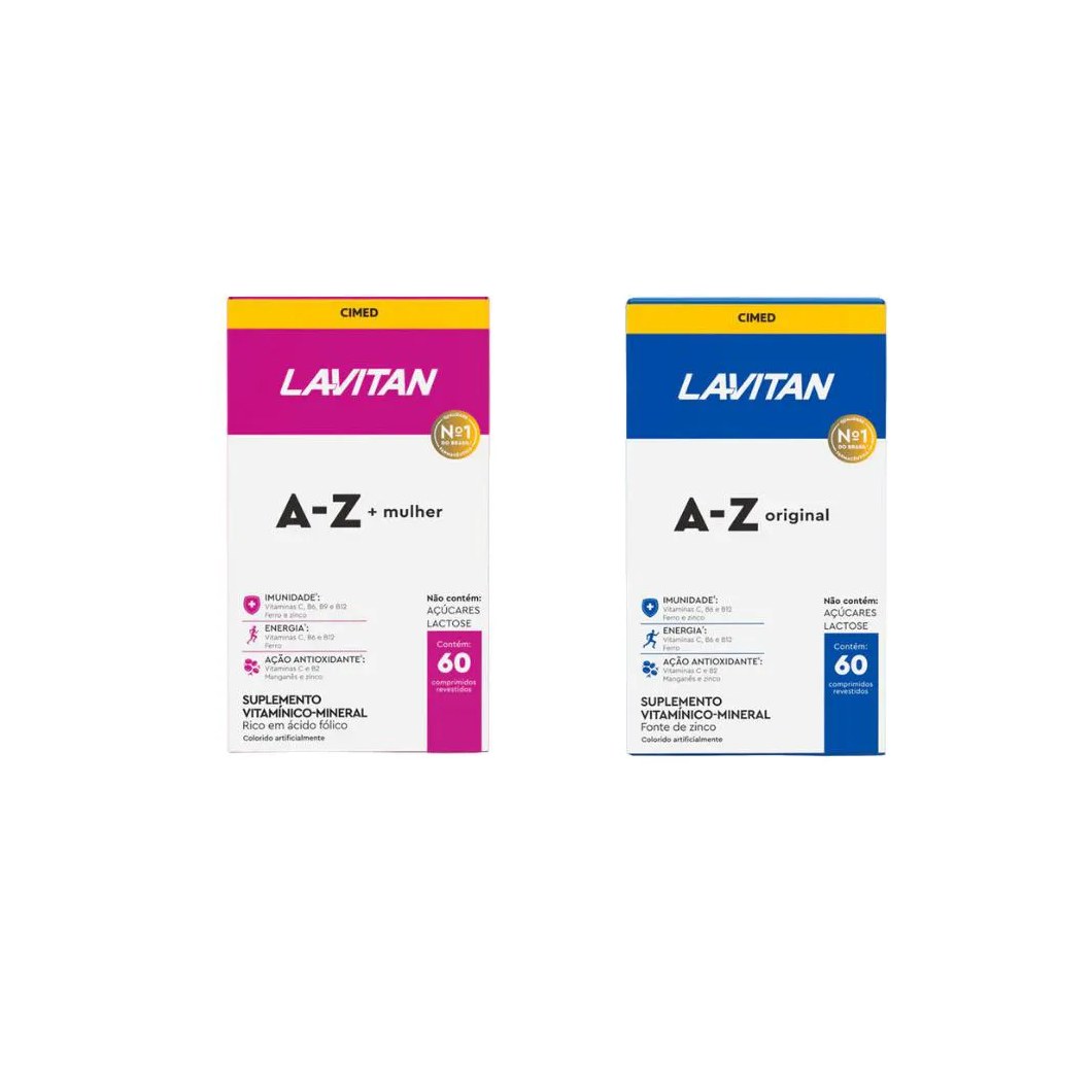 Kit Lavitan 1 A-z Mulher + 1 A-z Original - 60 Cpr - Cimed