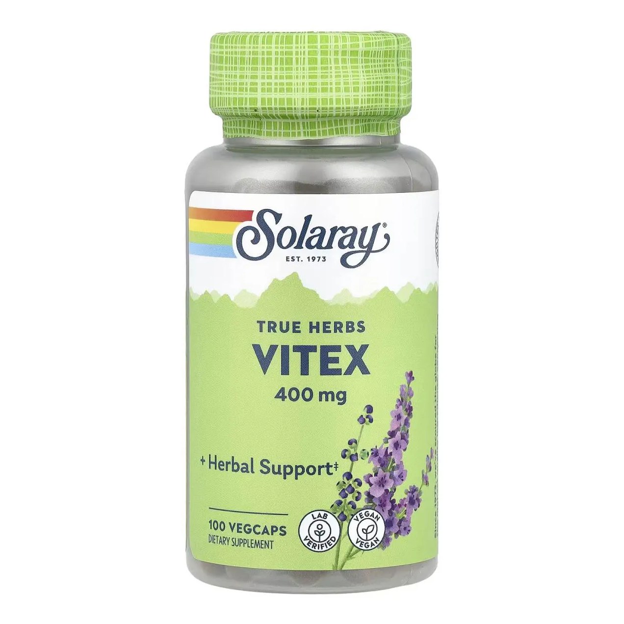 Vitex 400mg 100 Capsulas Veganas - Solaray