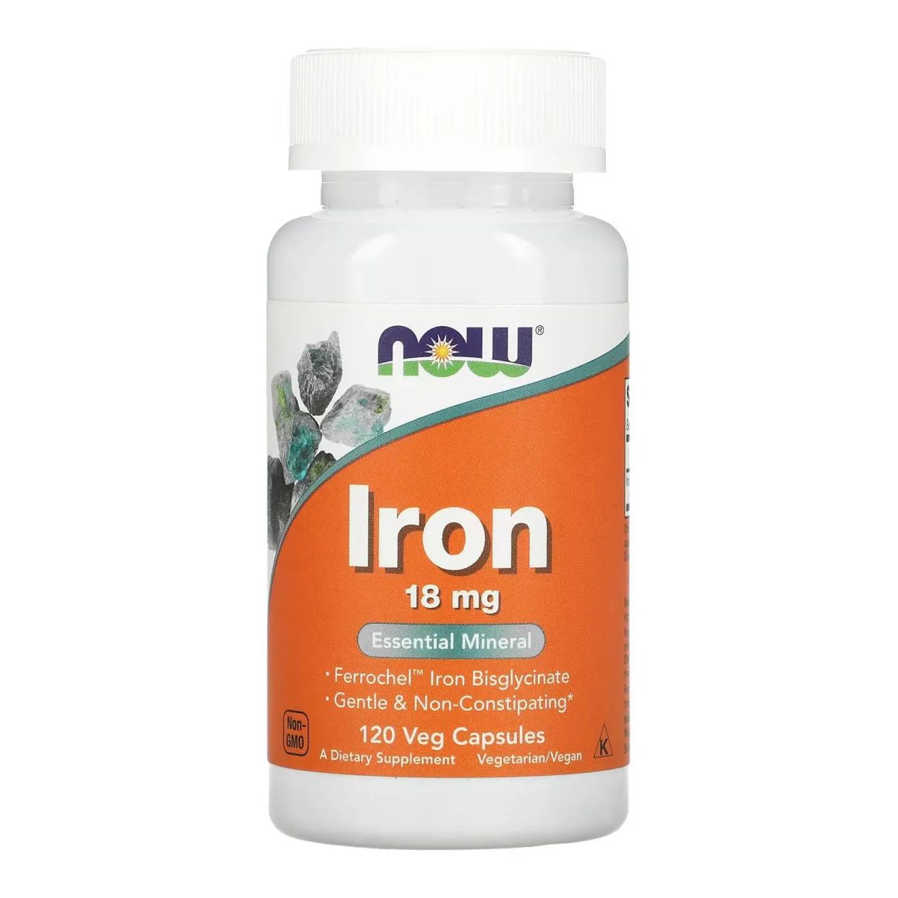 Ferro 18mg 120 Capsulas Veganas - Now Foods