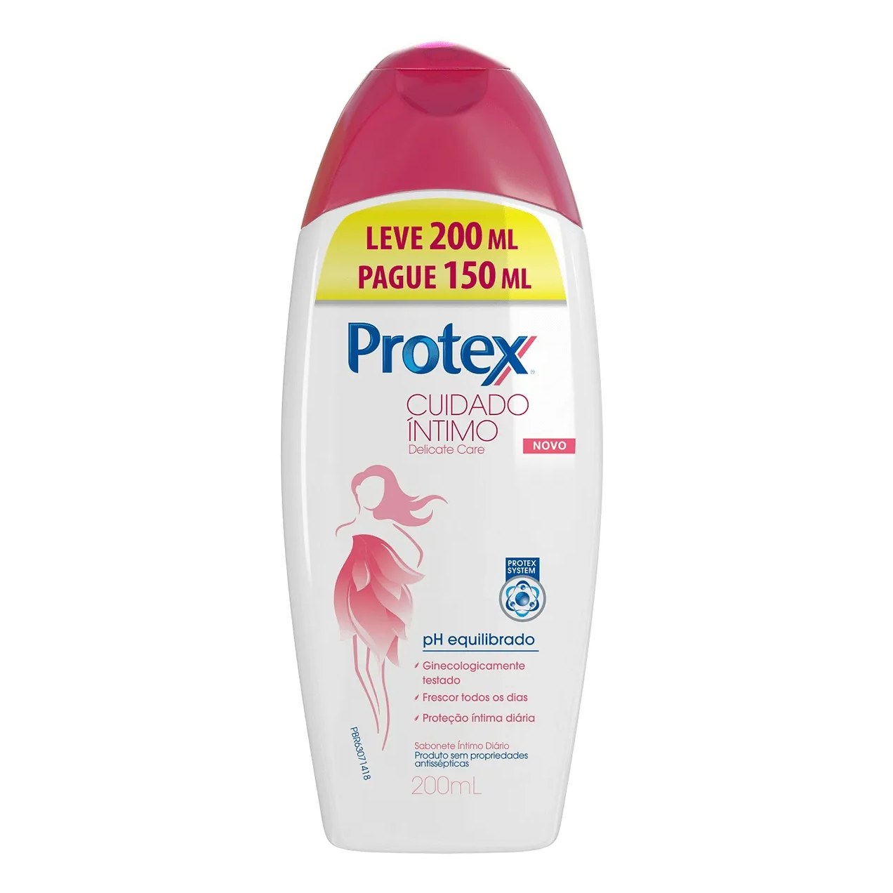 Sabonete Íntimo Líquido Protex Cuidado Íntimo Delicate Care 200ml