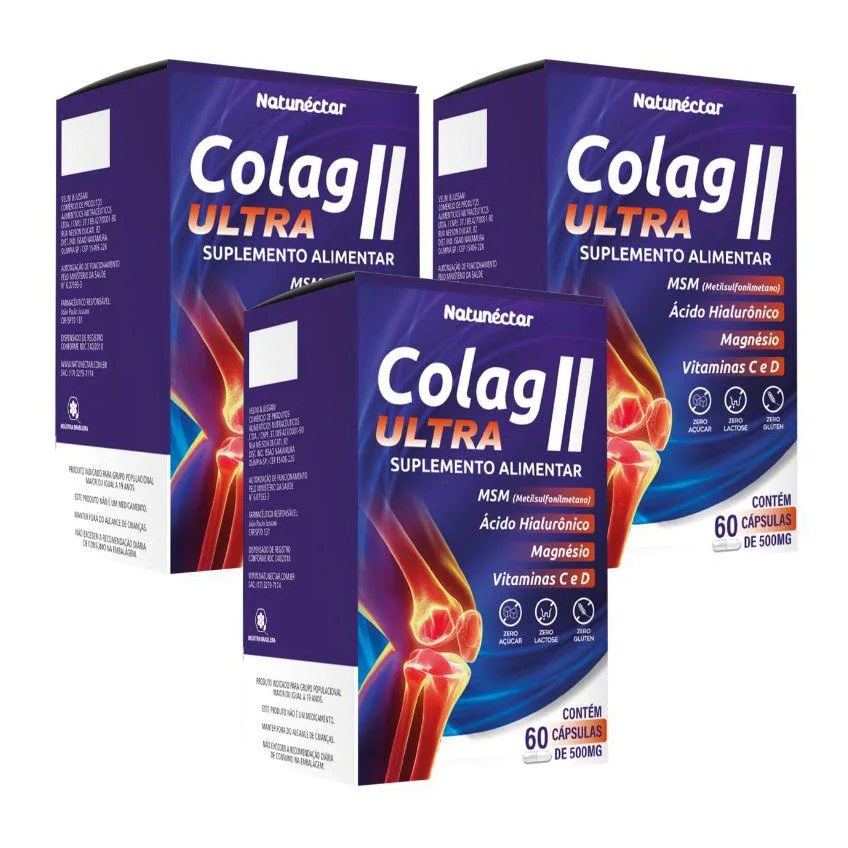 Kit Colag Ii Ultra Natunectar 500mg – 3 Unid (180 Cápsulas)