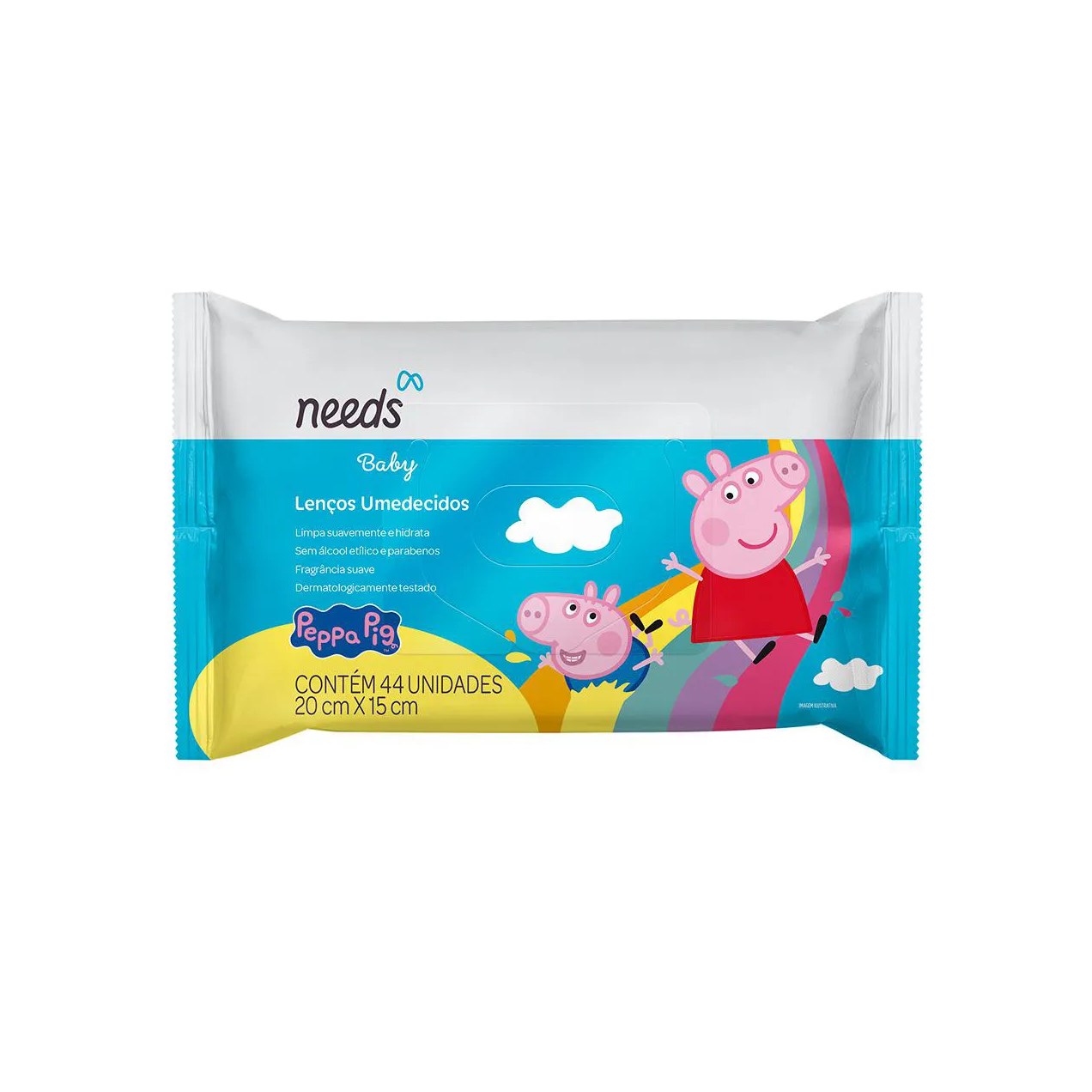 Lenço Umedecido Needs Baby Peppa Pig 44 Unidades