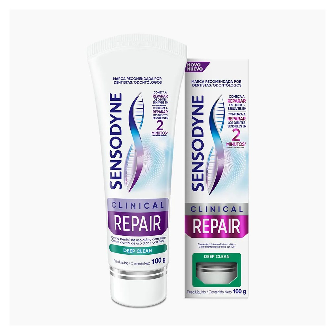 Creme Dental Sensodyne Clinical Repair Deep Clean 100g