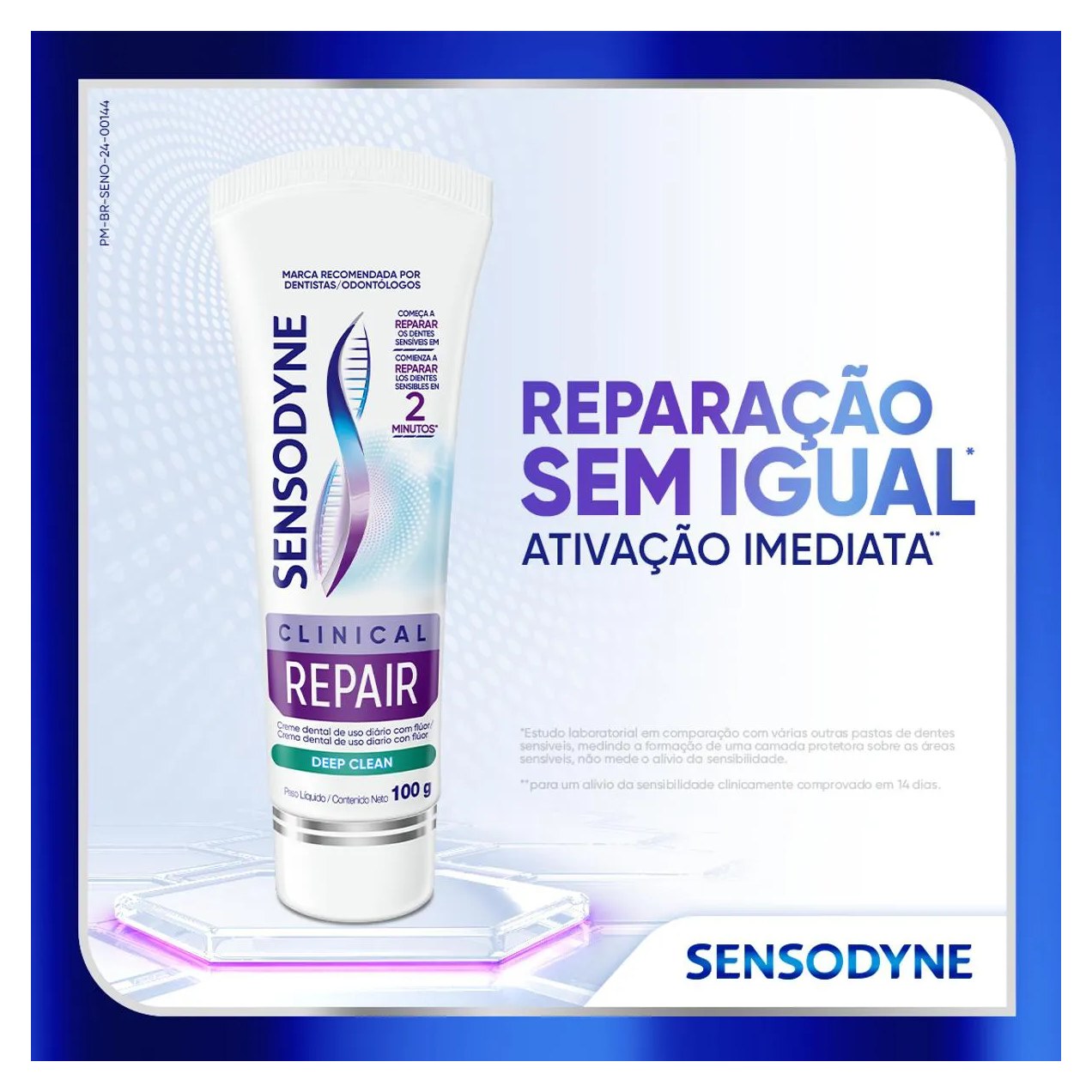 Creme Dental Sensodyne Clinical Repair Deep Clean 100g