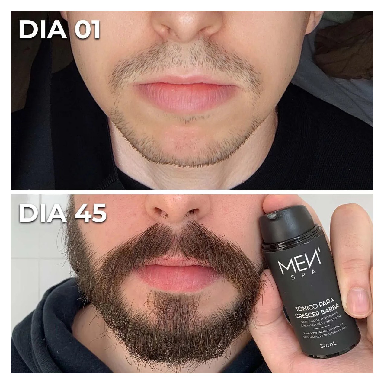 Tônico para Crescer Barba 30 Dias - Acelera e Preenche Falhas 30ml Menspa