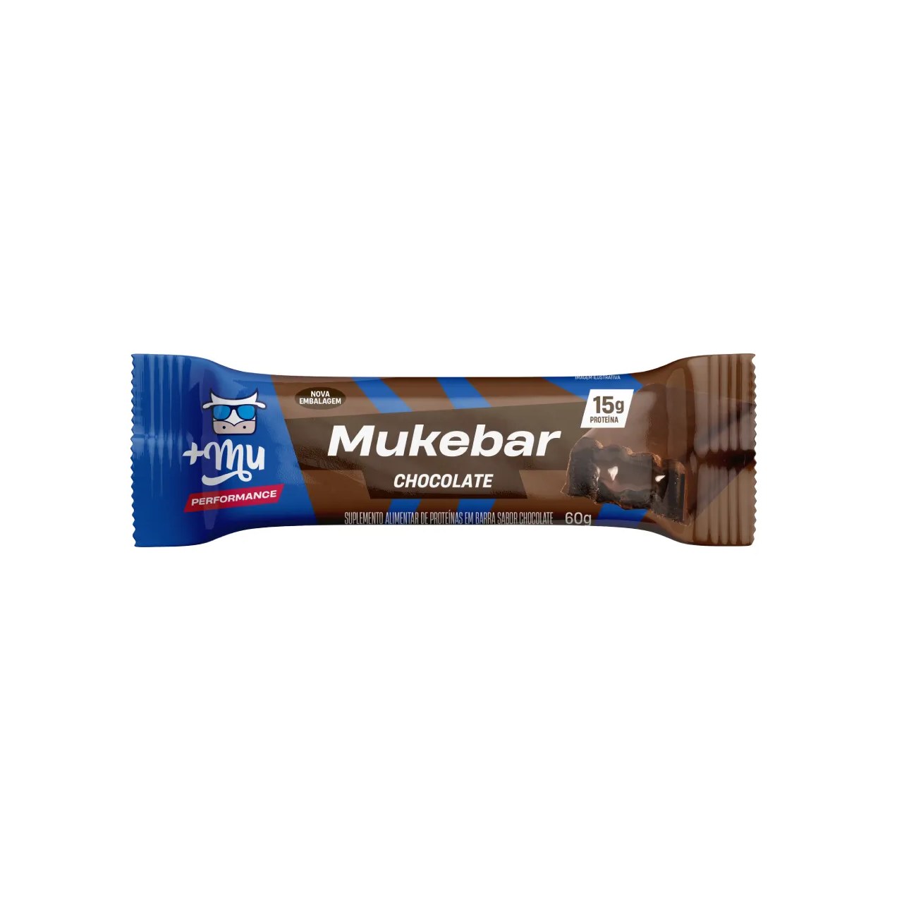 Barra de Proteína Mukebar +Mu Performance Chocolate 60g