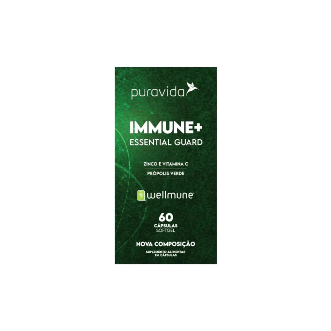 Immune+ Essential Guard Suplemento Imunidade - 60 cápsulas - Puravida