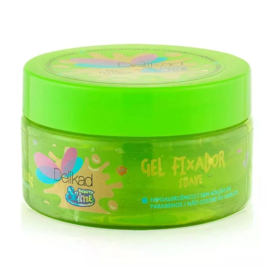 Gel Fixador Suave Beauty Slime Verde Neon 200g