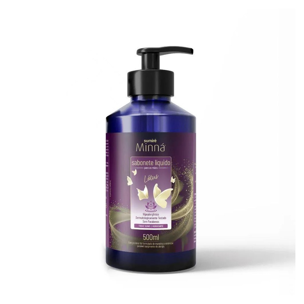Sabonete Líquido Minná Mãos Pump Lotus 500ml