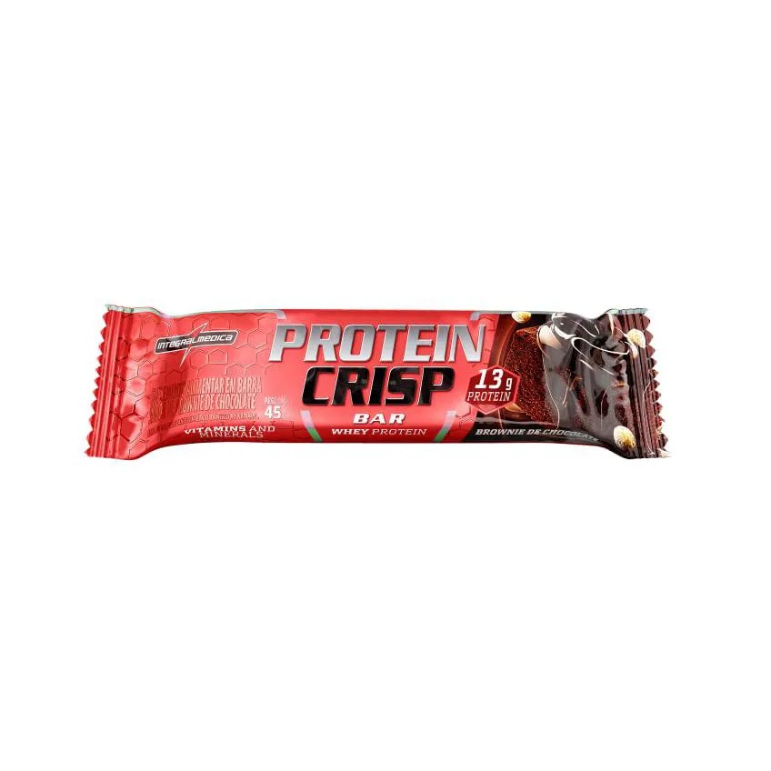 Protein Crisp Bar Brownie Chocolate Integralmedica 45g
