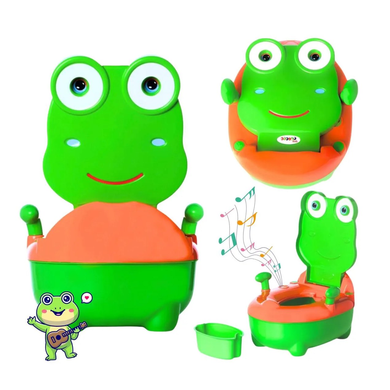 Troninho Penico Infantil Musical Sapinho Verde - Replay Kids