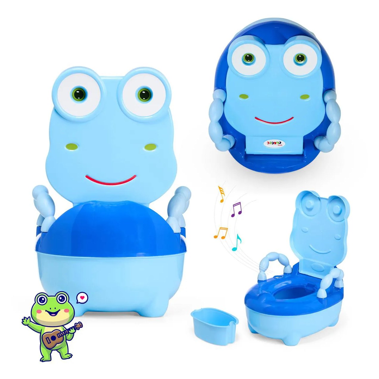 TRONINHO PENICO INFANTIL MUSICAL SAPINHO AZUL - REPLAY KIDS