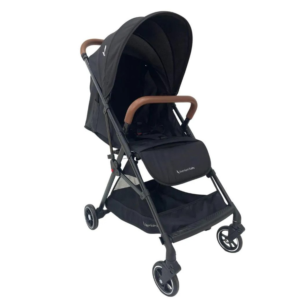 Carrinho de Bebê Passeio Compacto Zurich Pt/Mr Premium Baby