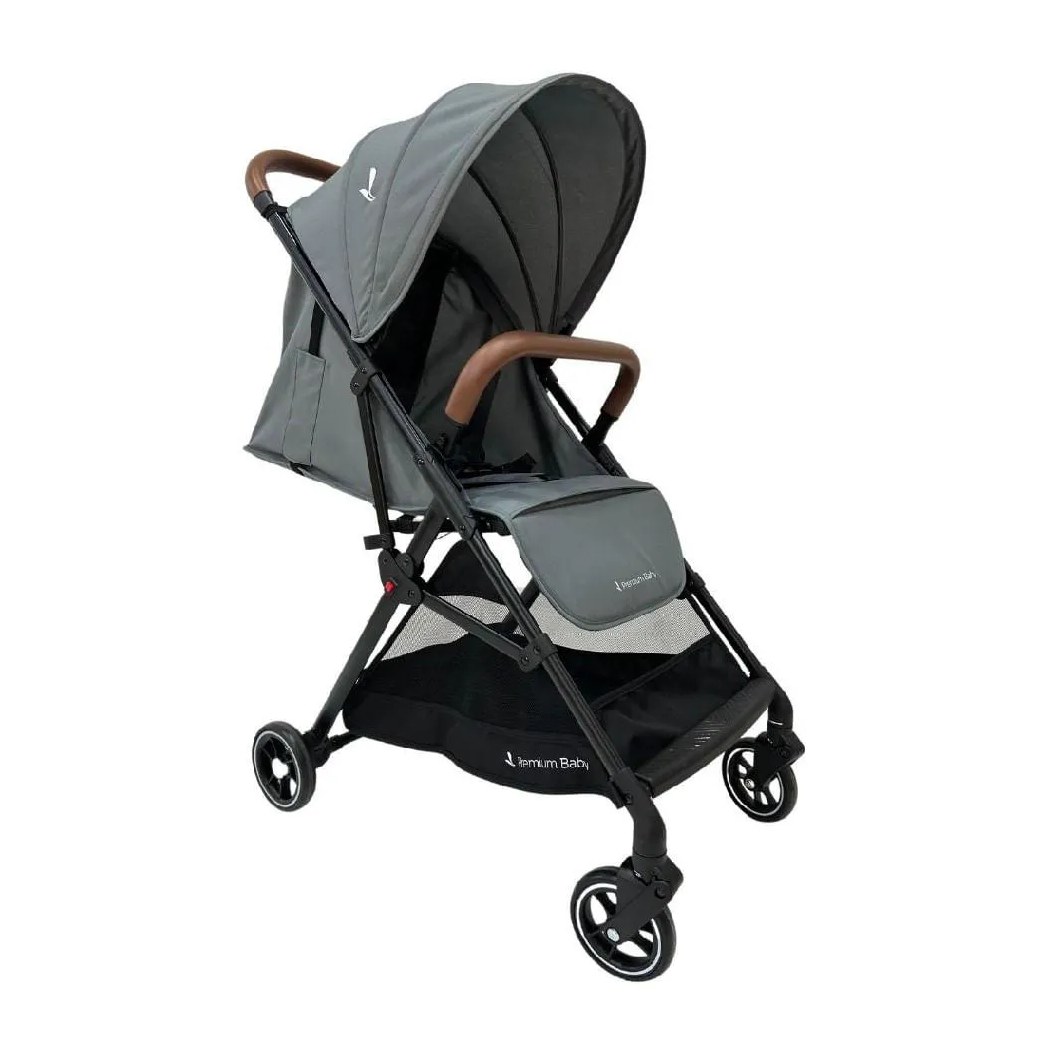 Carrinho de Bebê Passeio Compacto Zurich Cinza Premium Baby