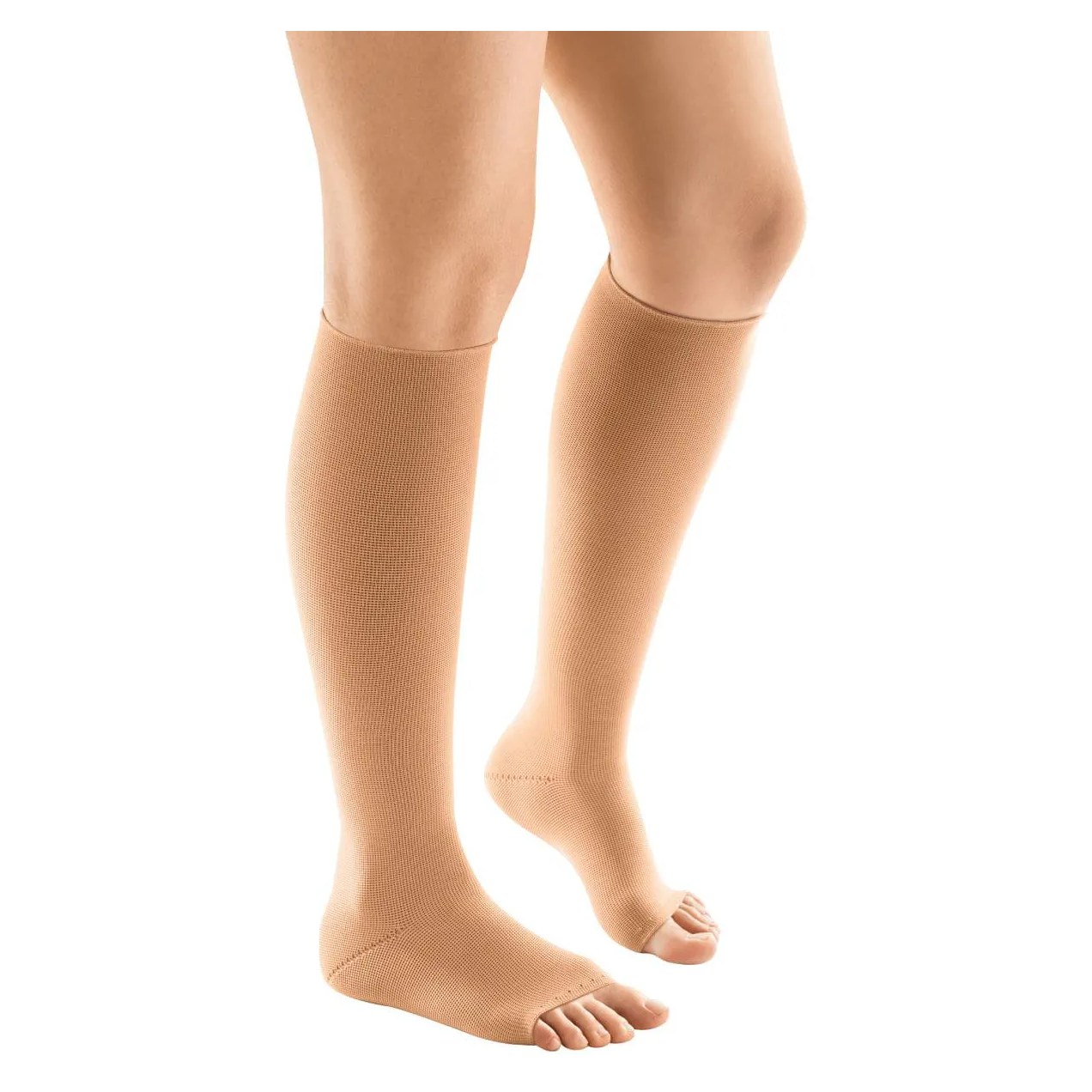 Meia 3/4 Flat Strong Venosan - 30-40mmhg - Aberta - Bege - G - Curta