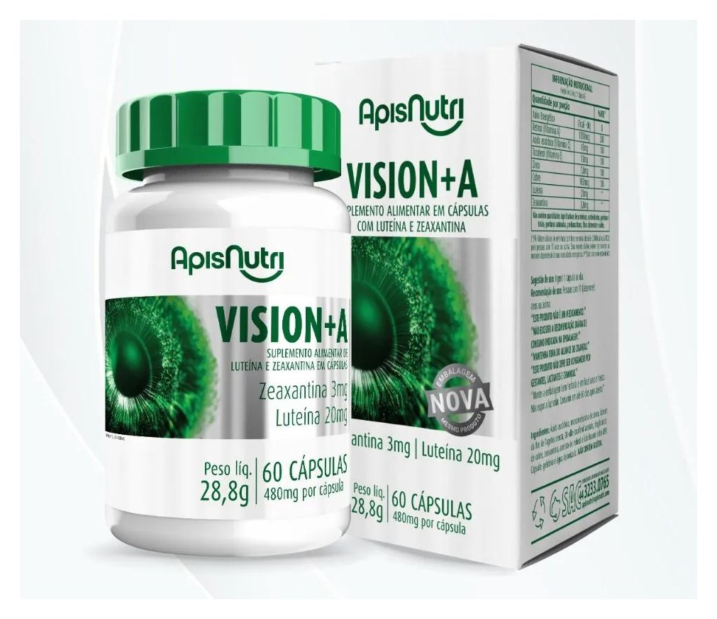 Vision + Luteina Zeaxantina Vitamina A E C Zn Cu 60 Capsulas