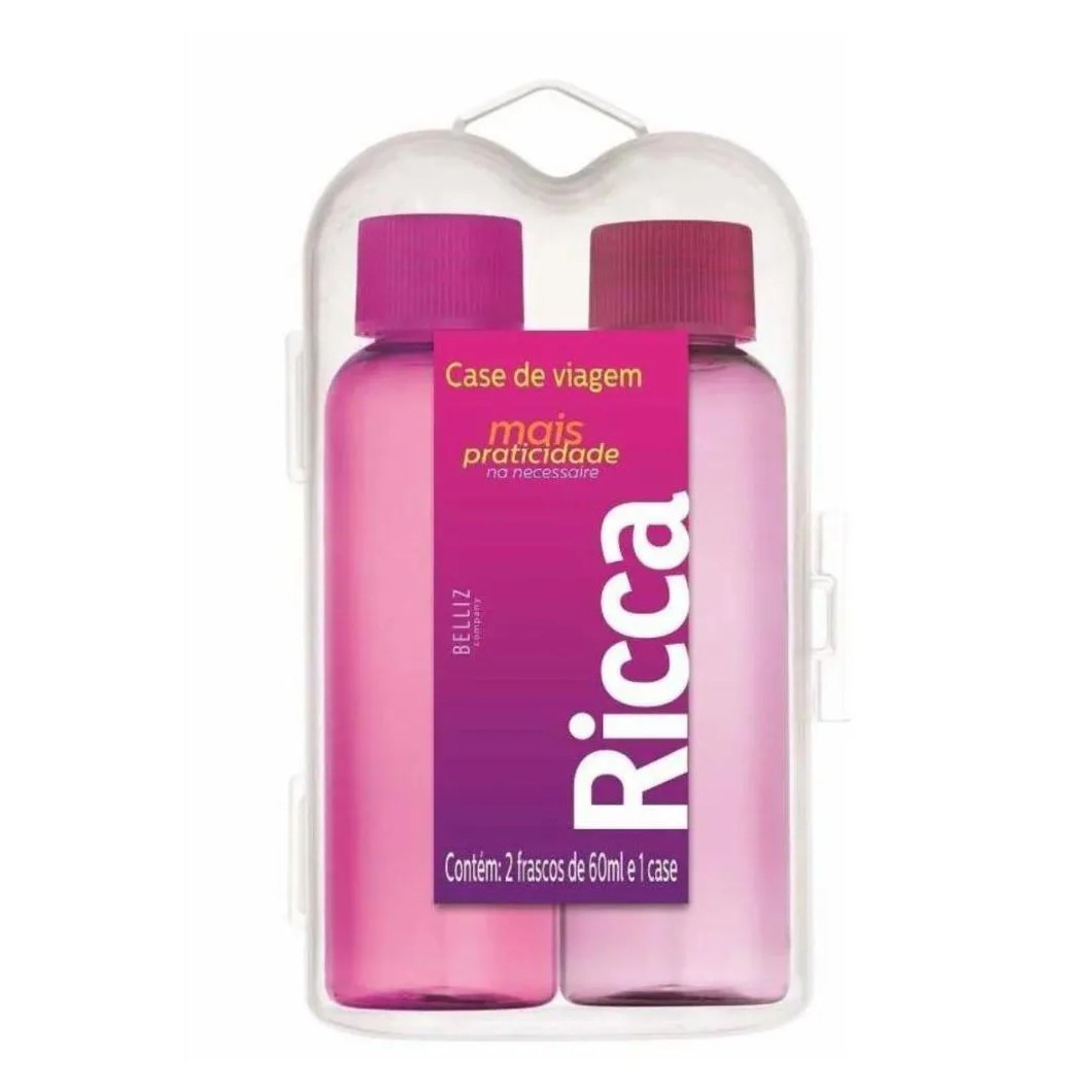 Frascos de Viagem Ricca Mais Praticidade 60ml Cód.3320