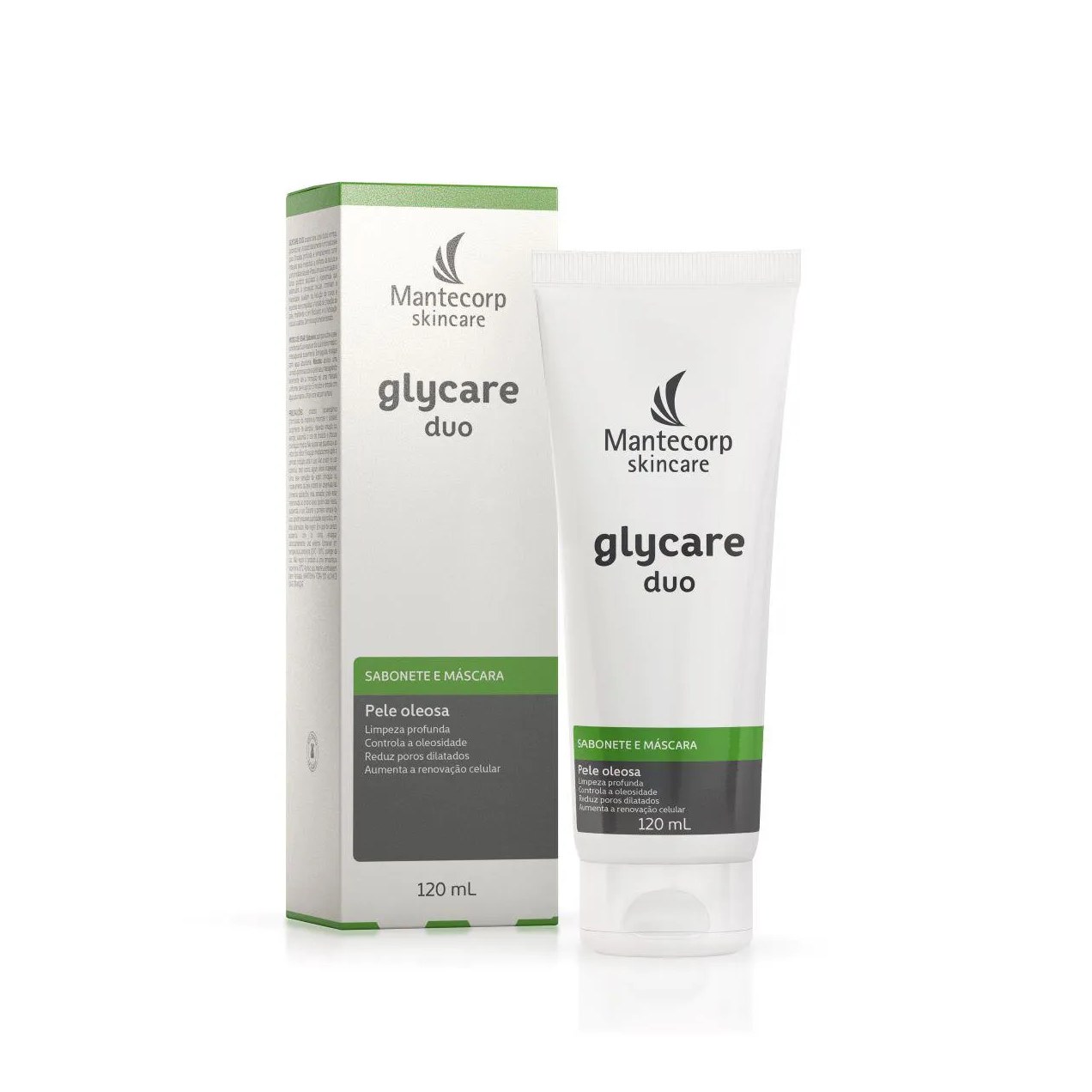 Máscara e Sabonete Facial Glycare Duo Mantecorp Pele Oleosa com 120g