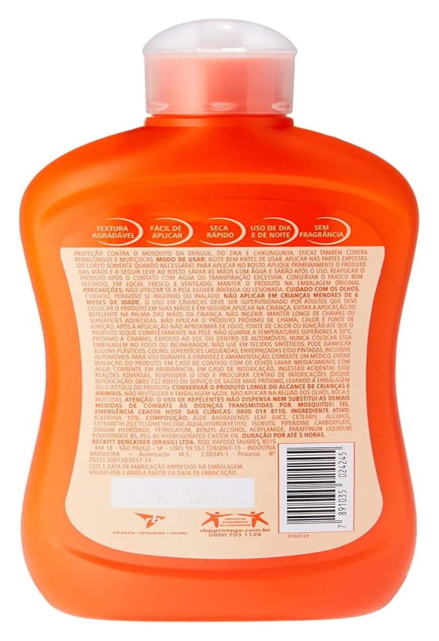 Repelente Sbp Advanced Loção Com Icaridina - 175Ml