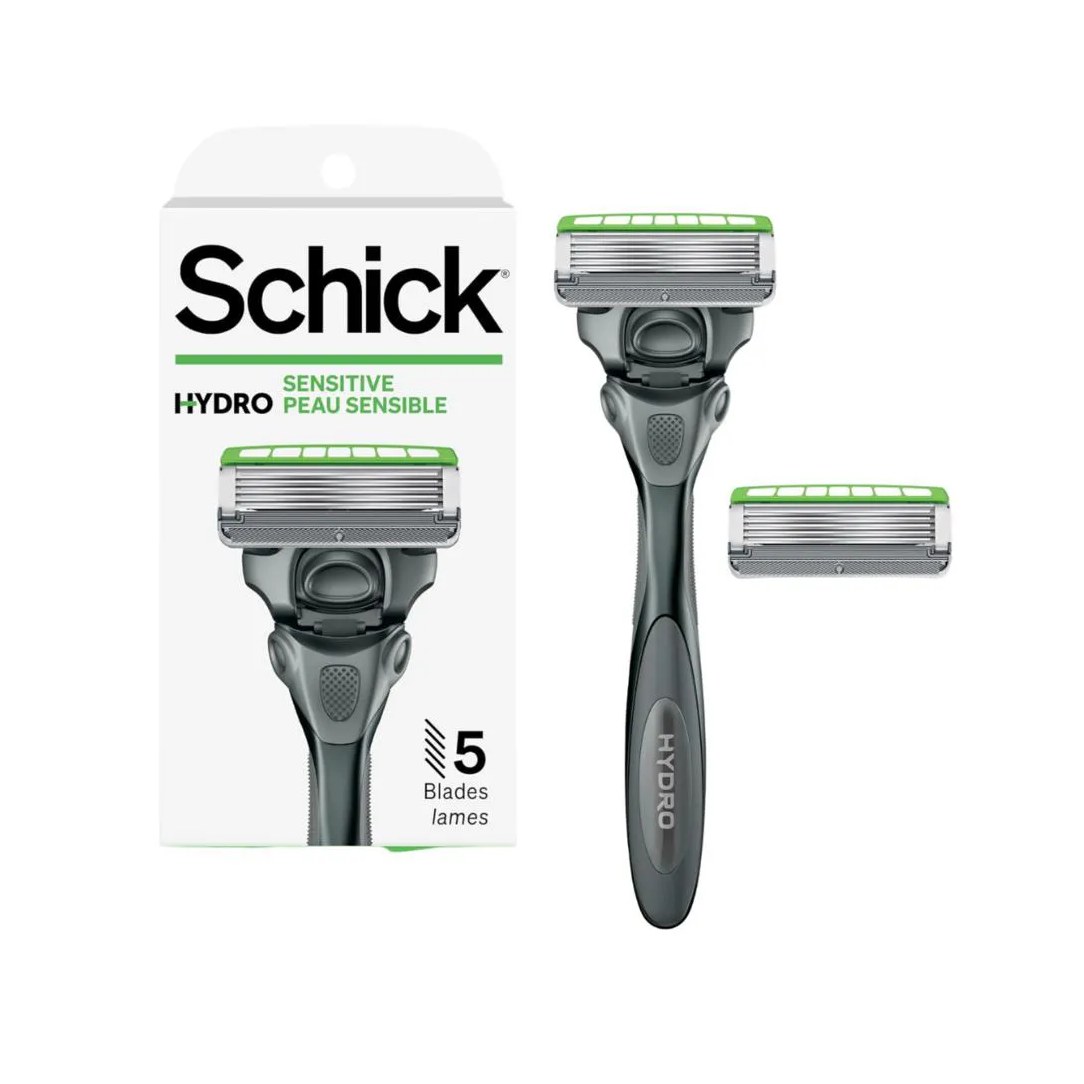 Barbeador Masculino Schick Hydro 5 Sense Sensitive + 2 Refis