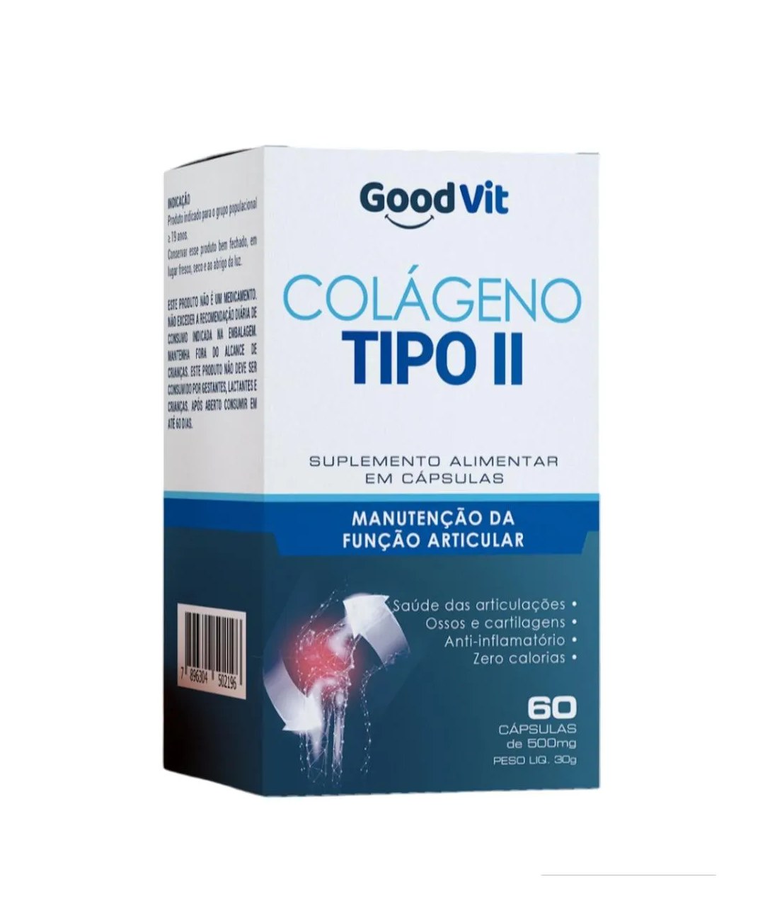 Colágeno Tipo 2 Good Vit 60 Cápsulas Saúde Articular