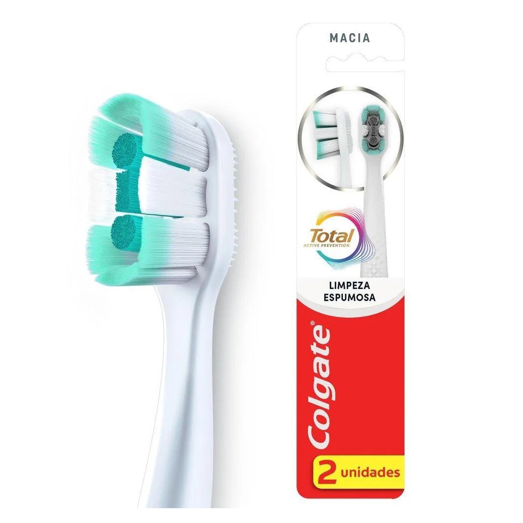 Escova Colgate Total Clean Sof - Embalagem com 2 unidades