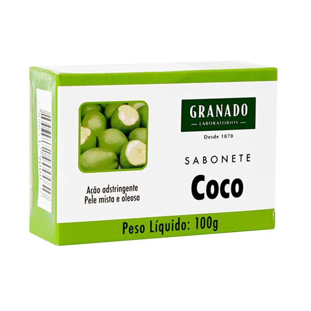 Sabonete Granado Coco 100g Embalagem com 12 unidades