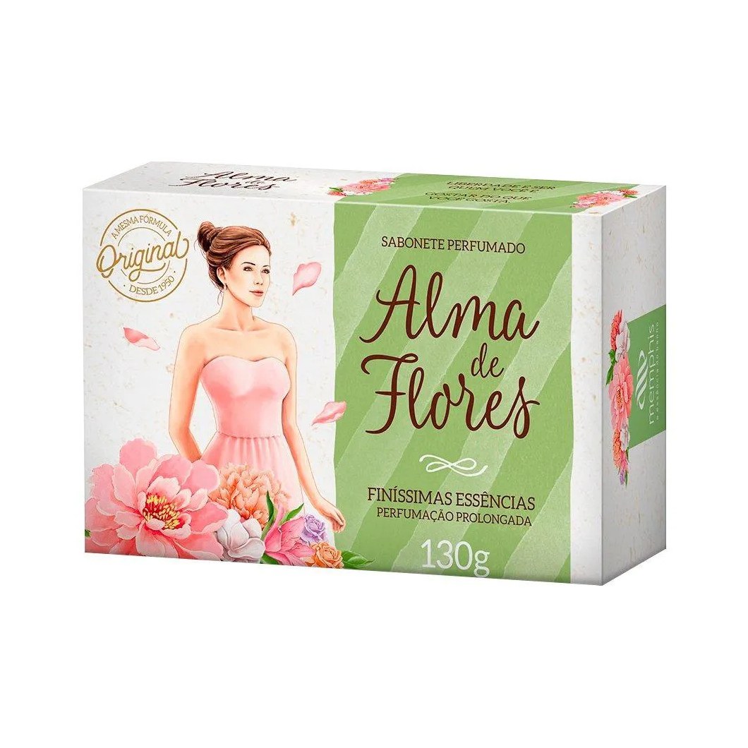 Sabonete Alma de Flores Original 130g Embalagem com 12 unidades