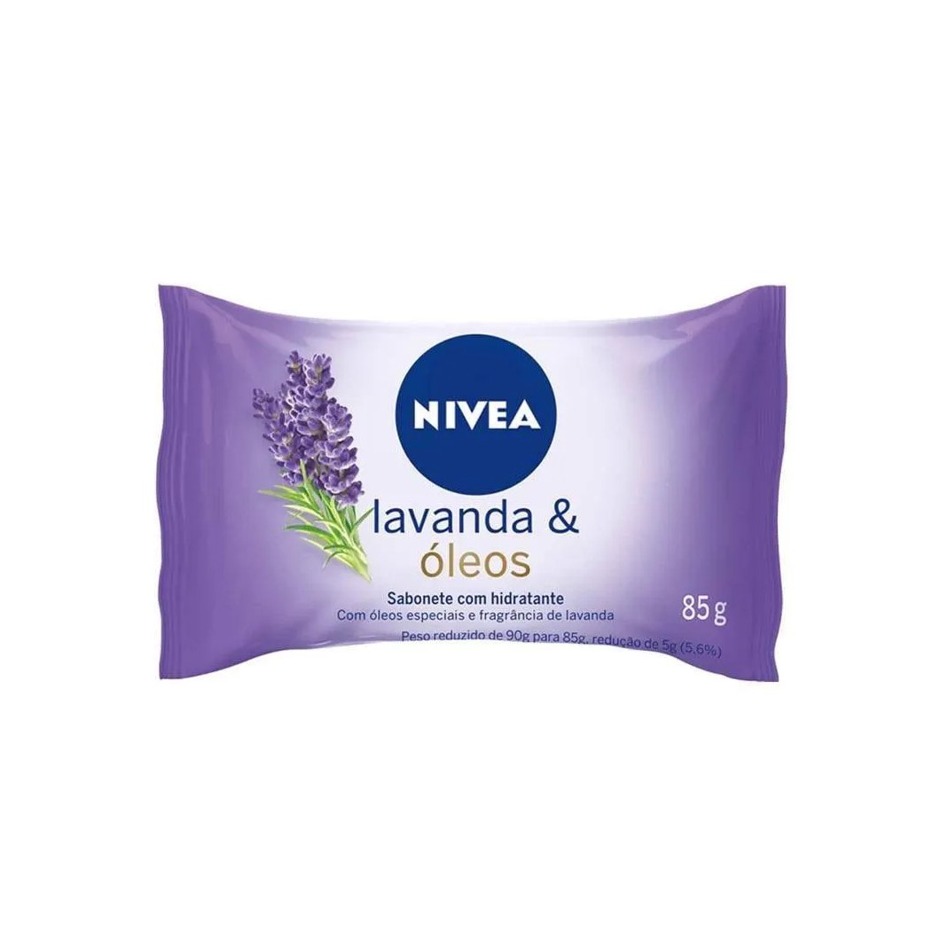 Sabonete Nivea Hidratante Lavanda 85g Embalagem com 12 unidades