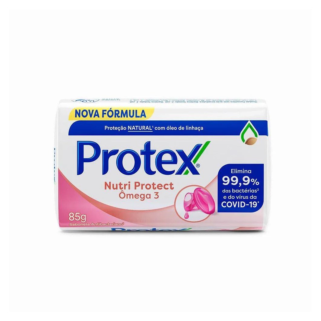 Sabonete Protex Nutri Protect Ômega 3 Antibacteriano 85g Embalagem com 12 unidades
