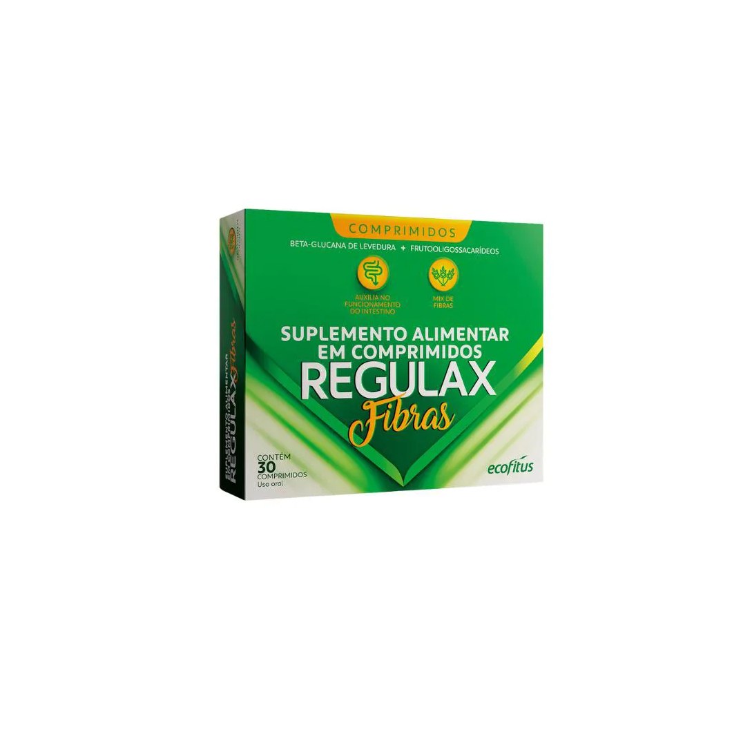 Suplemento Alimentar Regulax Fibras com 30 Cpr - Ecofitus