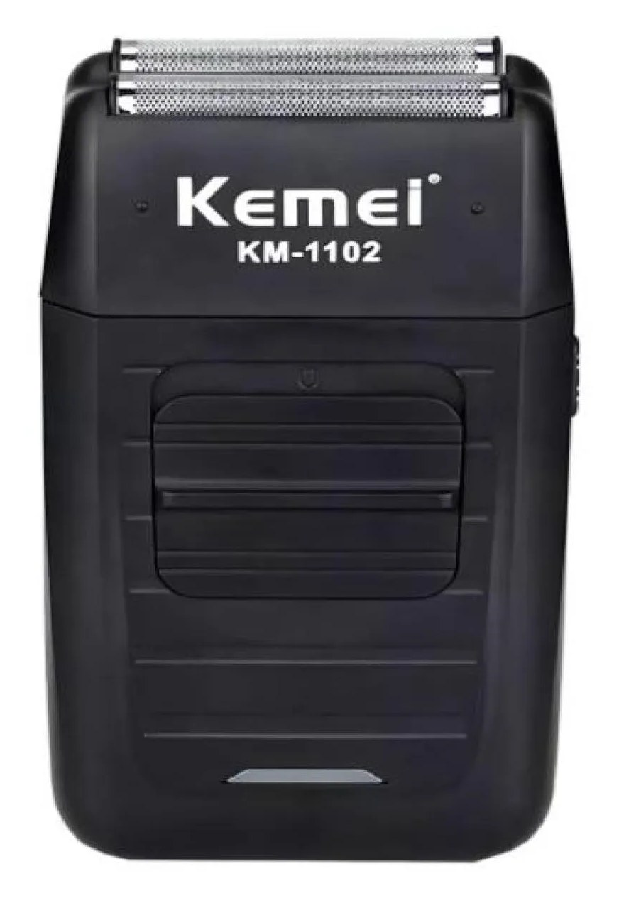 Barbeador Elétrico Kemei 2 em 1 Lamina Dupla 220v Km-1102
