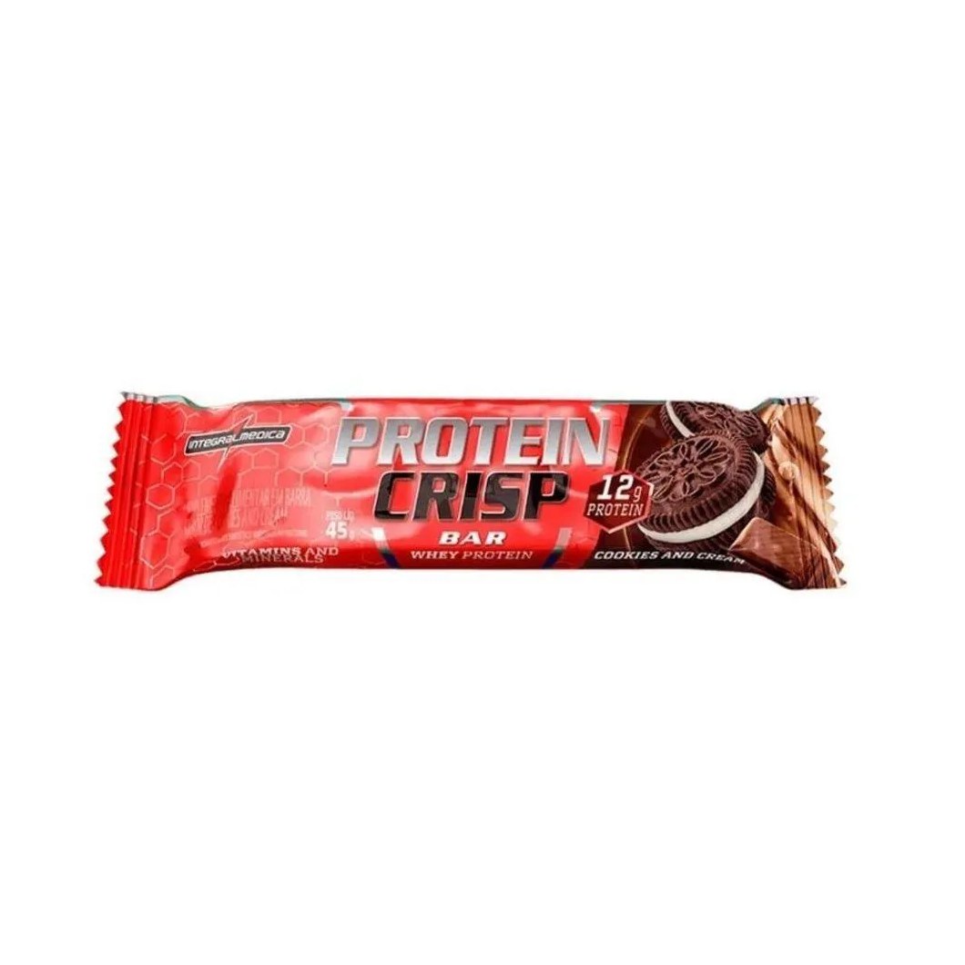 Crisp Bar (45g) - Sabor: Cookies And Cream