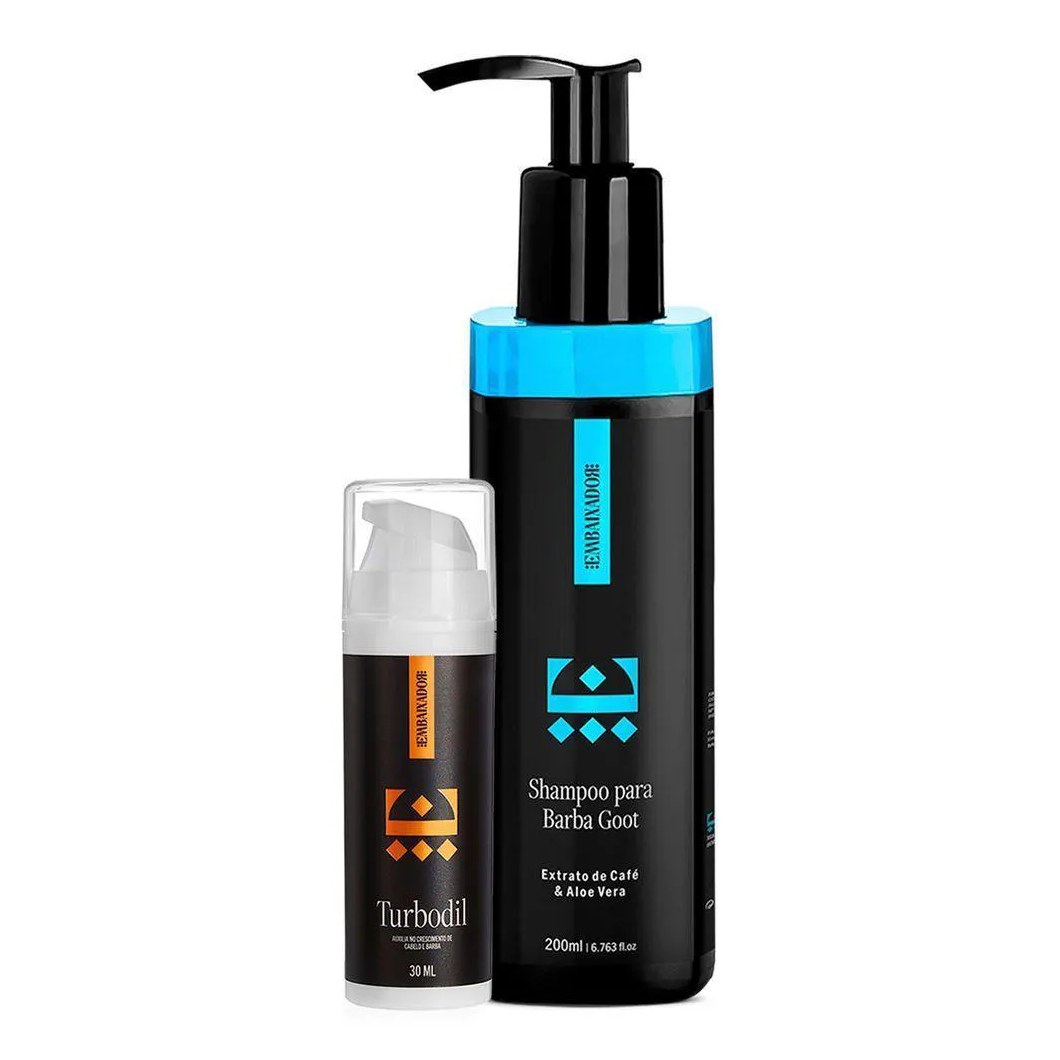 Kit Blend Turbodil + Shampoo para Barba Goot Embaixador 200ml