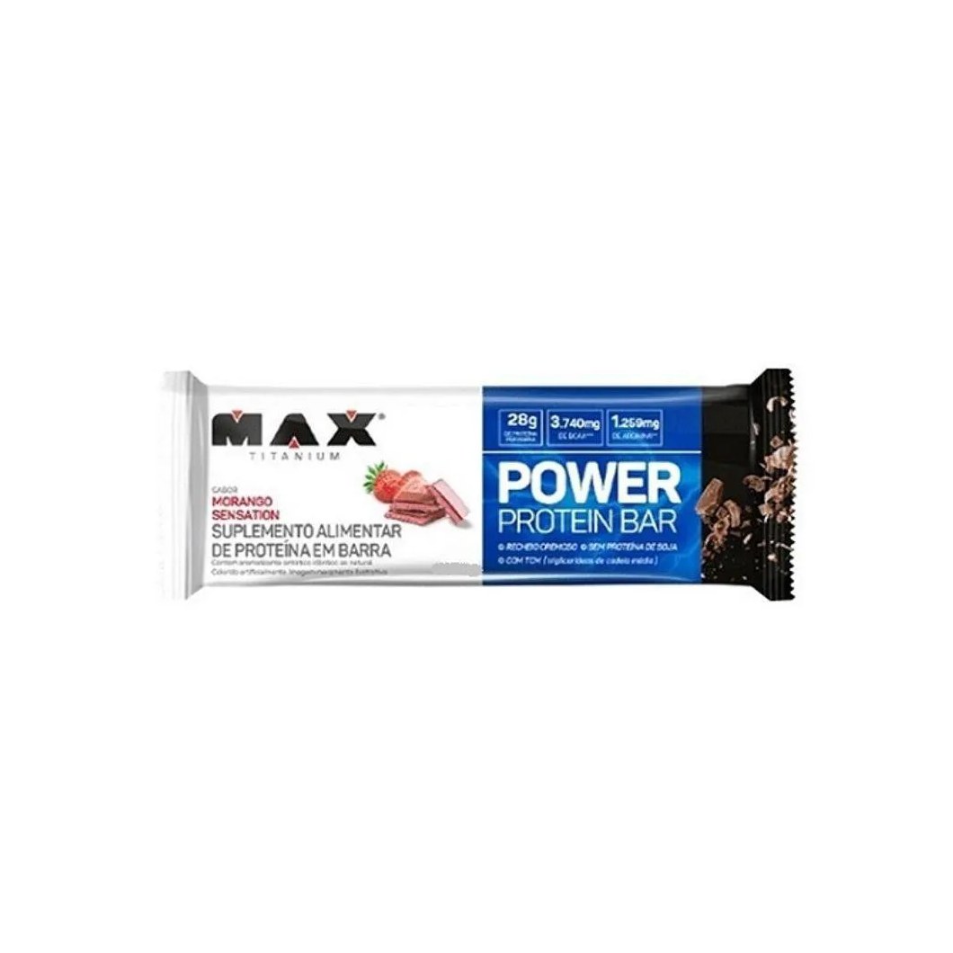 Power Protein Bar (41g) - Sabor: Morango Sensation