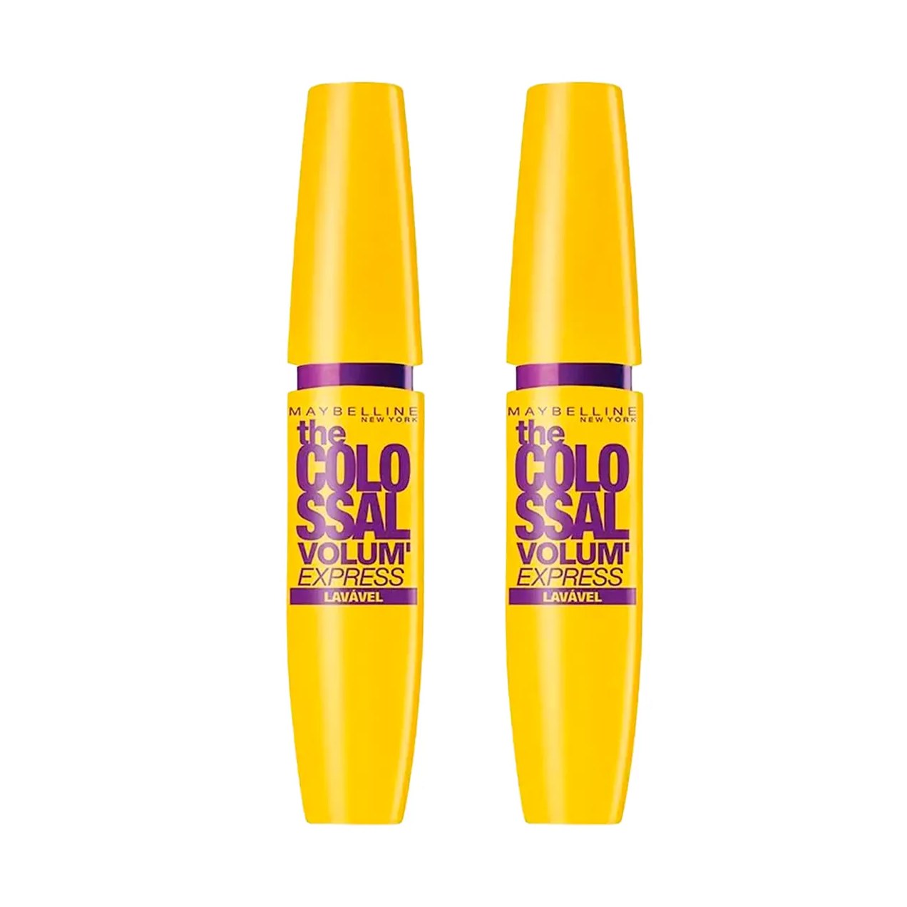 Kit Maybelline NY Máscara de Cílios The Colossal Volum' Express Lavável Preto, 9.2ml - 2 unidades