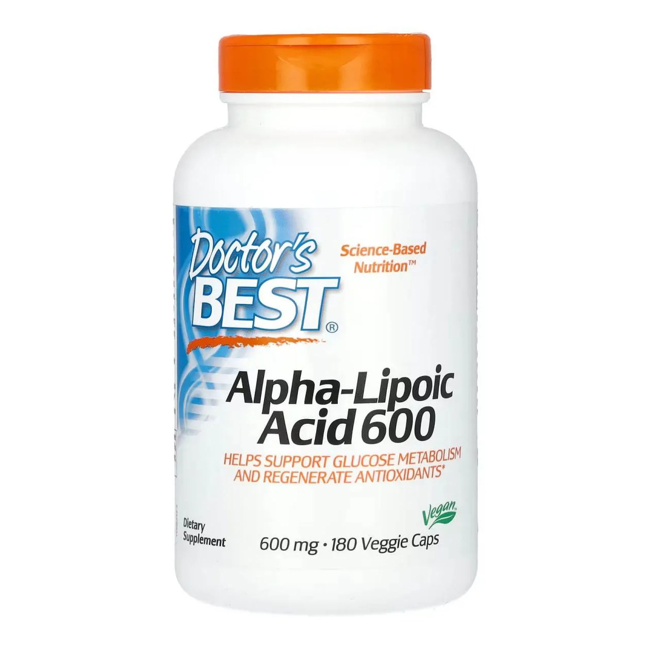 Acido Alpha Lipoico 600mg 180 Capsulas Veganas - Doctor's Best