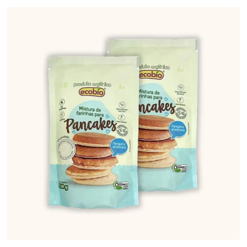 Kit 2X: Mistura para Pancakes Orgânico Ecobio 250G