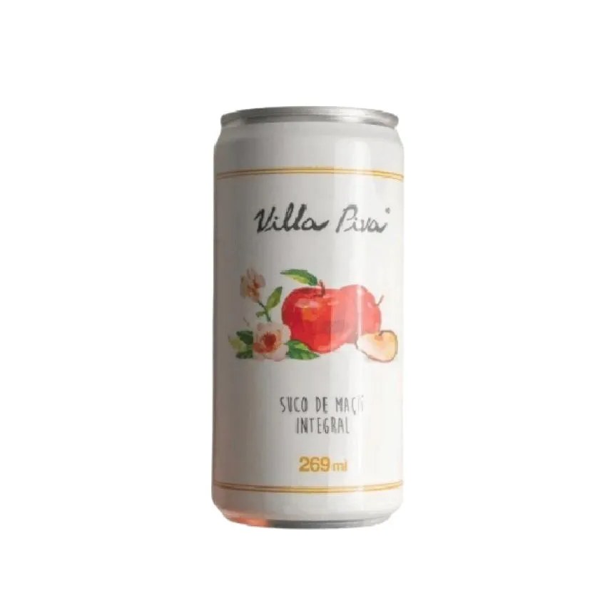 Suco de Maçã Integral Sem Açúcar Lata Villa Piva 269ml