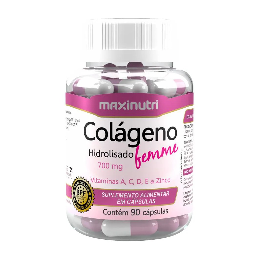 COLáGENO FEMME 90 CáPSULAS MAXINUTRI