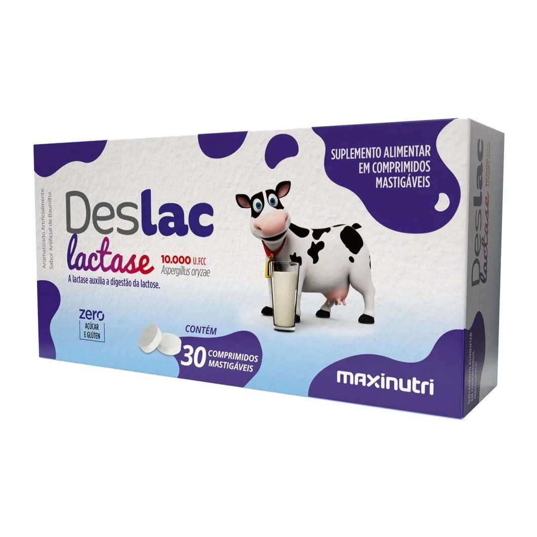 Deslac Mastigável 30 Cápsulas Maxinutri