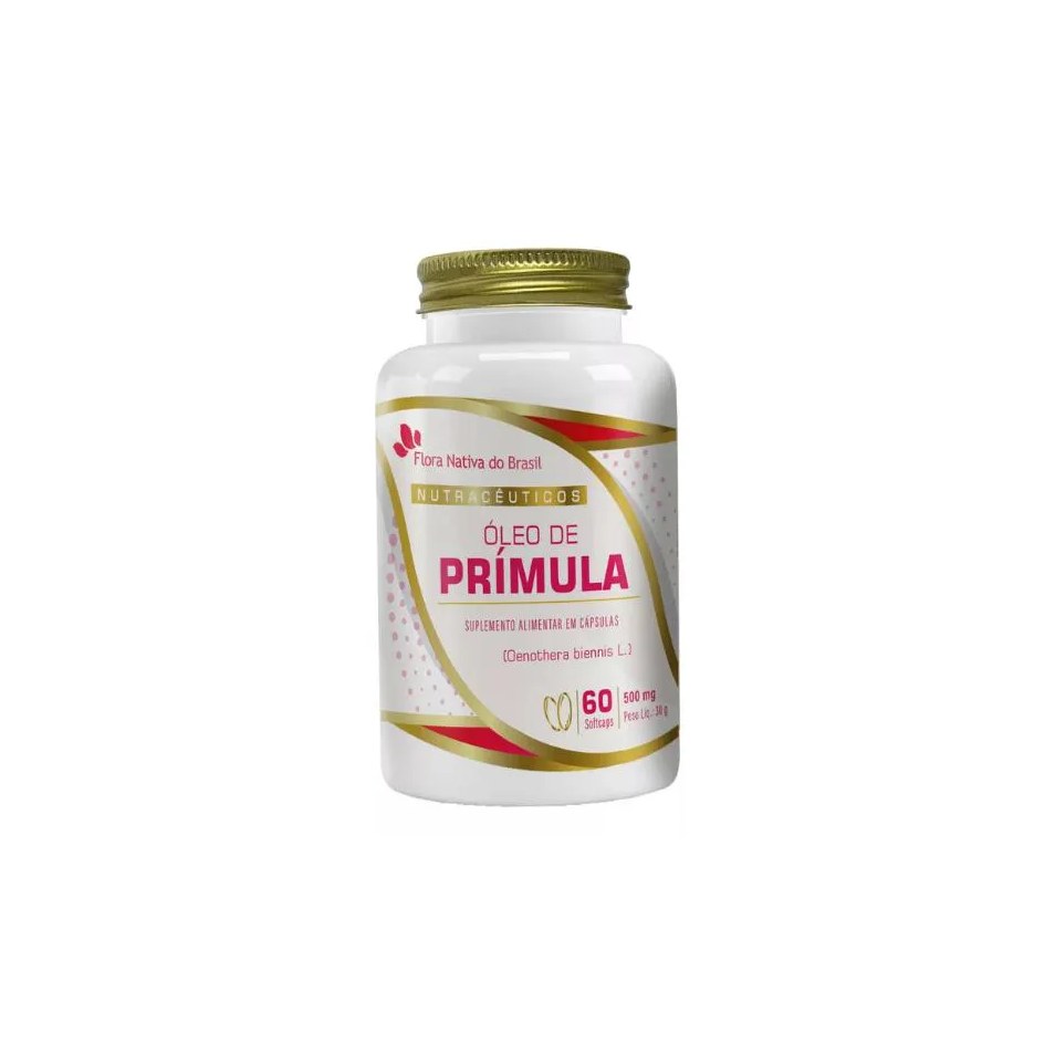 Óleo de Prímula 500mg 60 Capsulas - Flora Nativa Sabor Without Flavor