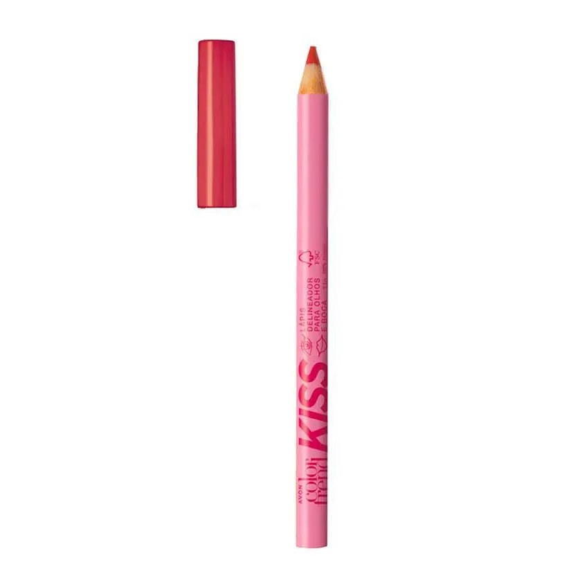 Avon Color Trend Lapis Olhos e Boca Red Batida de Vinho 1,1g