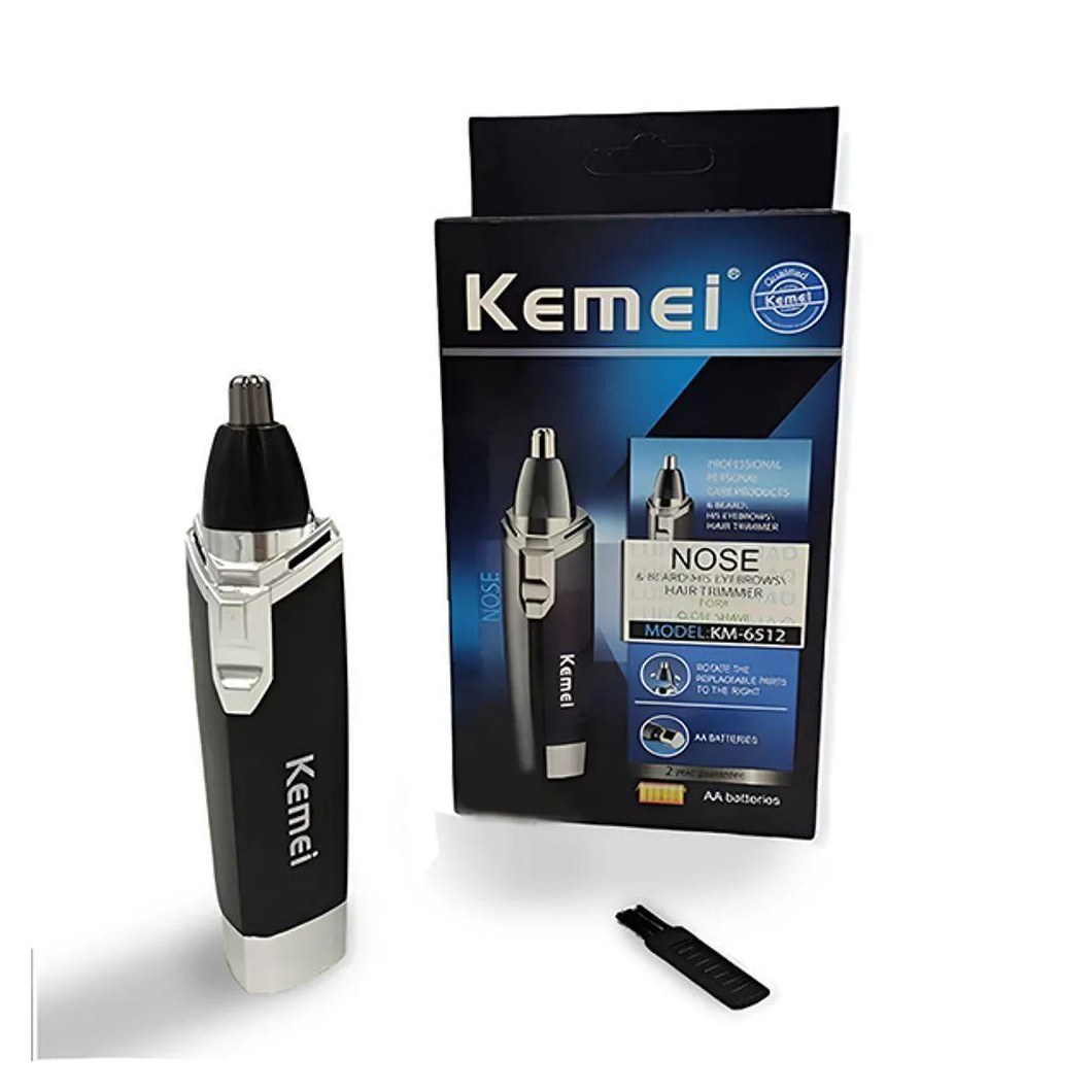 Kemei Km-6512 Aparador de Pelos Elétrico para Nariz Ouvido e Sobrancelha Profissional