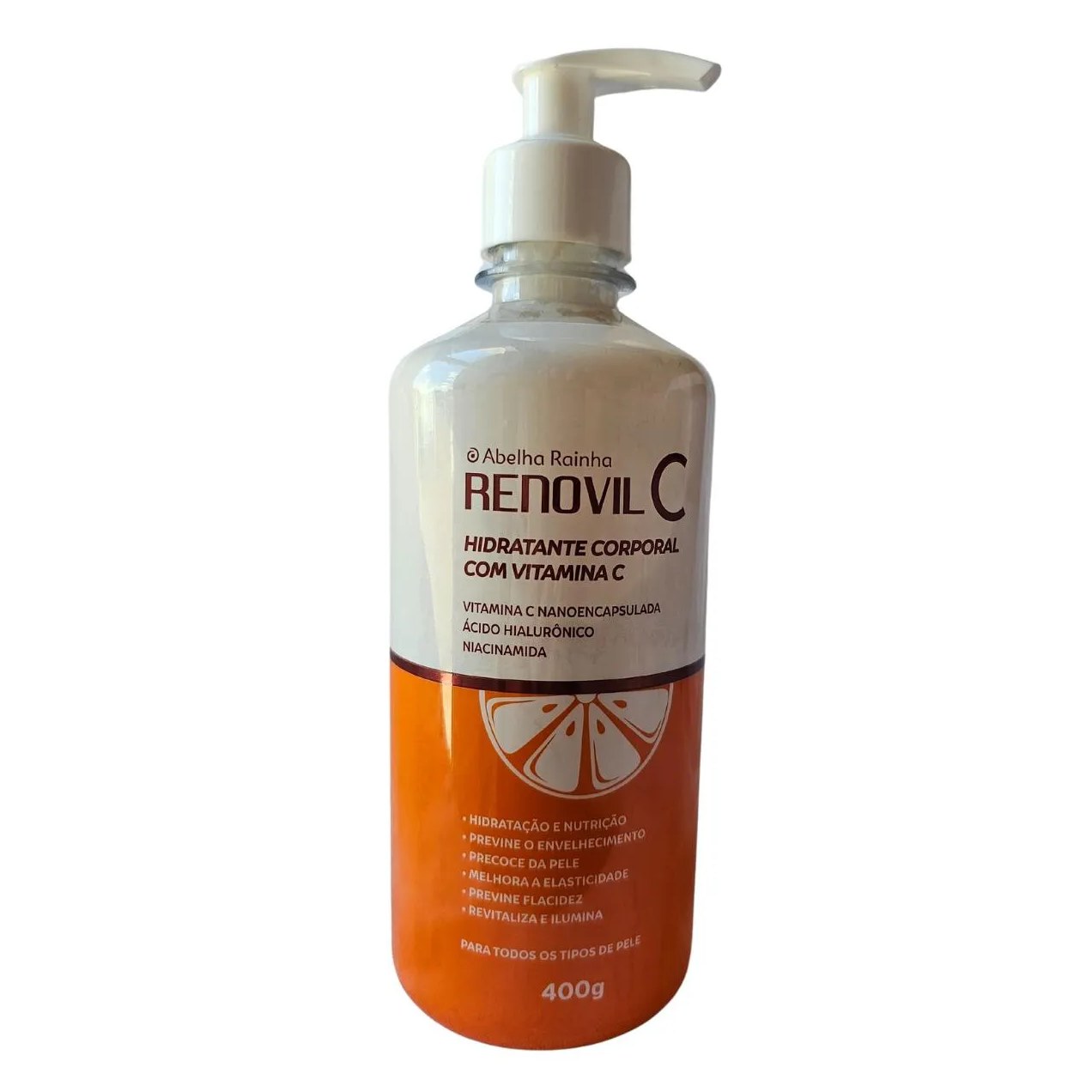 Hidratante Corporal com Vitamina C Renovil C Abelha Rainha 400g