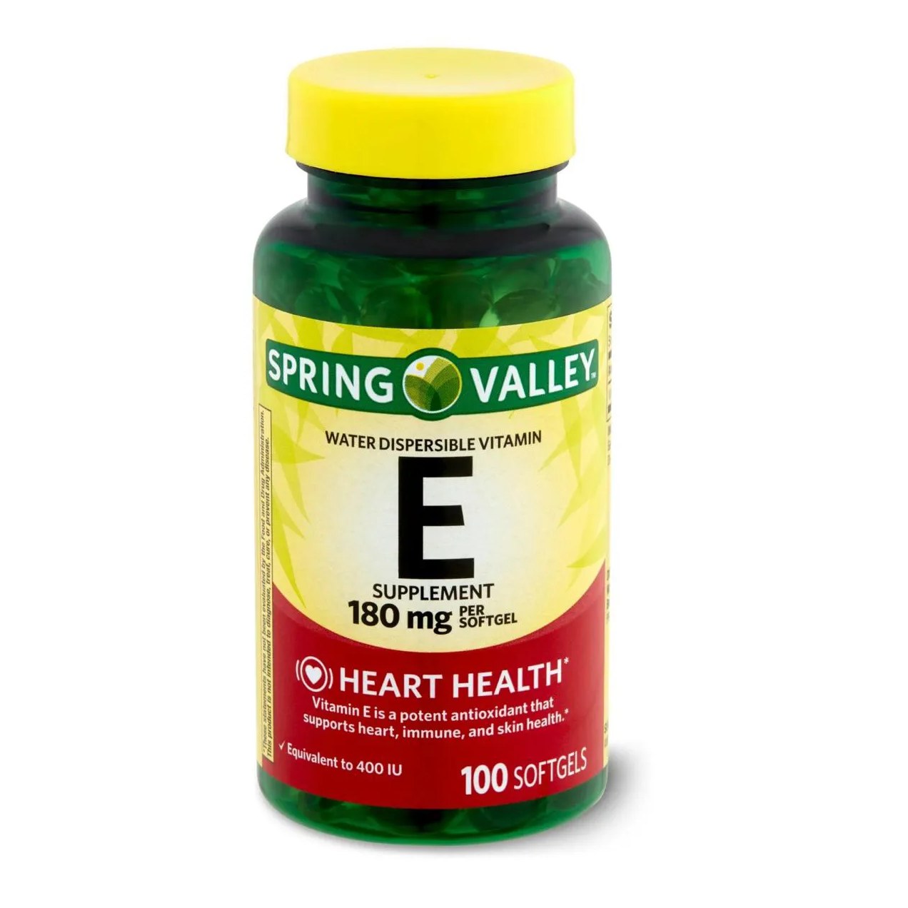 Vitamina e 180 Mg 400 Iu com 100 Softgel - Spring Valley